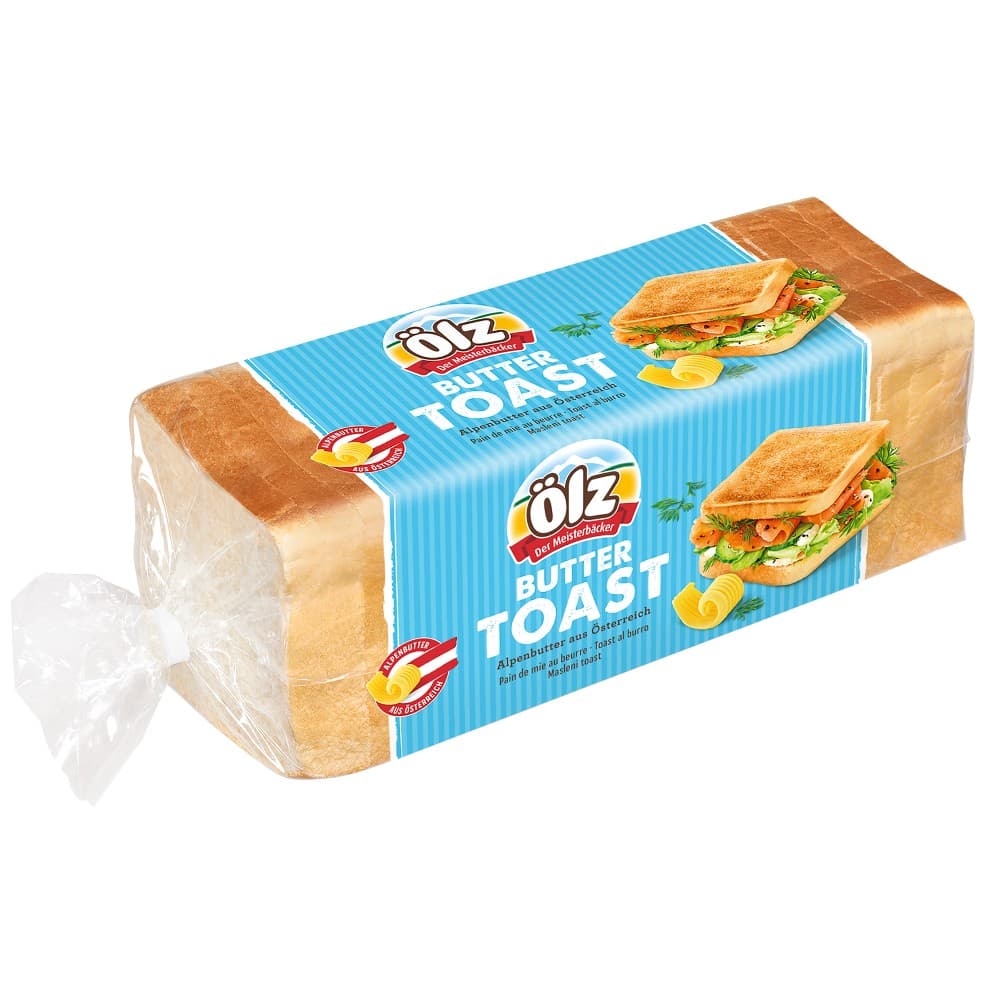 Buttertoast, 500-g-Packung Ölz Der Meisterbäcker – Interspar