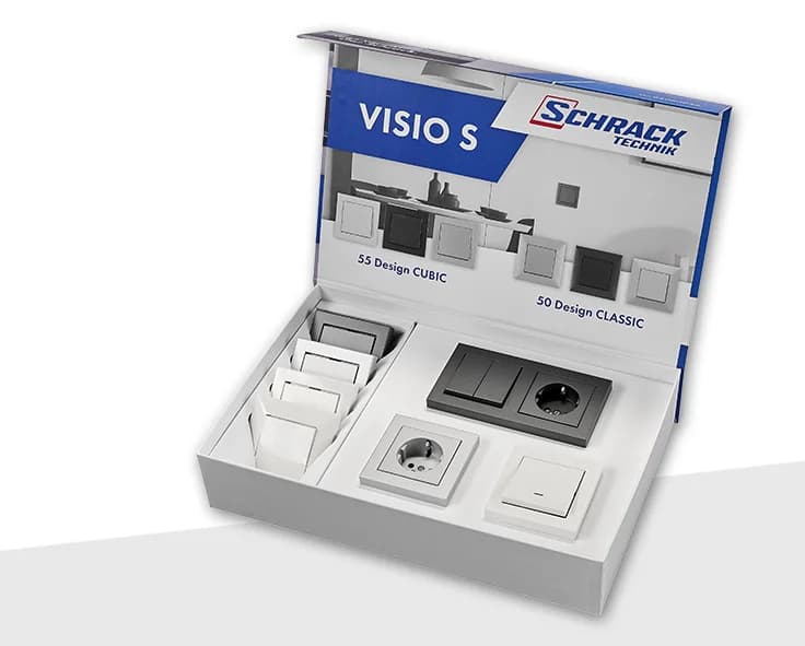 Schalterserie CUBIC VISIO S 55 Wechselschalter Schrack Technik Angebot bei Bauhaus