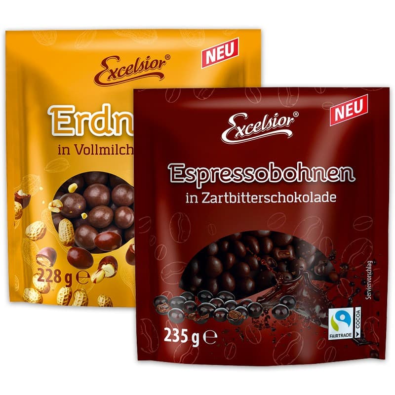 Schokolierte Snacks, 228 g, 235 g oder 273 g EXCELSIOR – Norma
