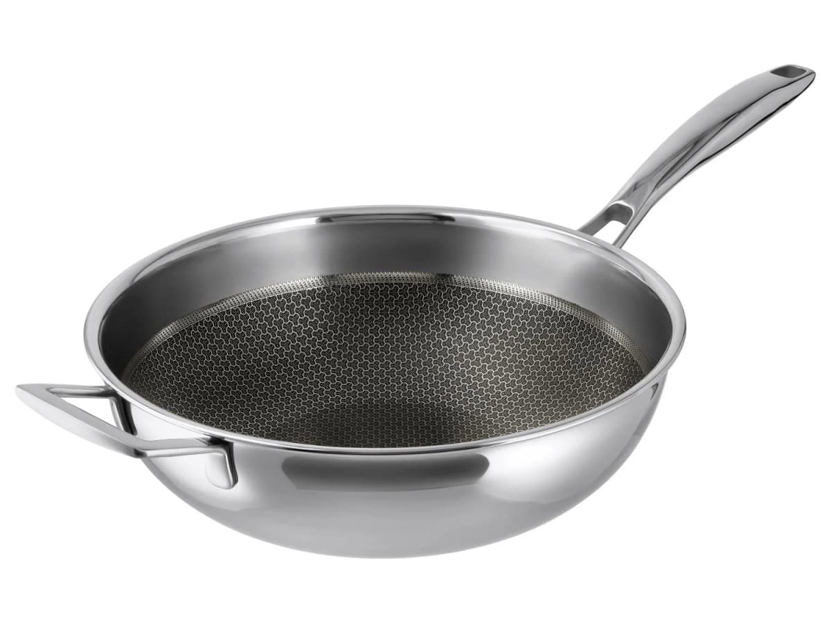 SilverCrest Edelstahl Wok Ø 28 cm Angebot bei Lidl