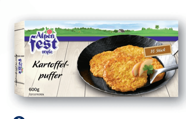 Alpenfeststyle Kartoffelpuffer, 600 g – Lidl