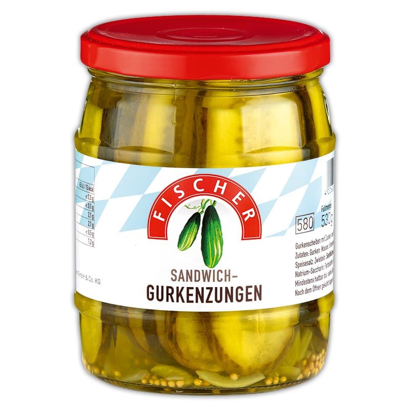Hamburger-gurken/Sandwichgurkenzungen 530 g FISCHER Angebot bei Norma