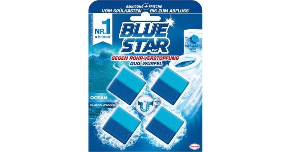 Blue Star WC-Steine oder Spülkastenwürfel, 4x 50 g – Maximarkt