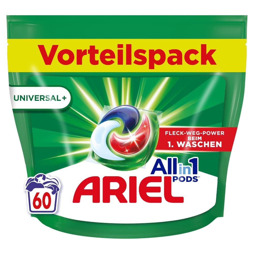 All-in-1 Pods, je 60 Pods für 60 Waschladungen Ariel – Norma