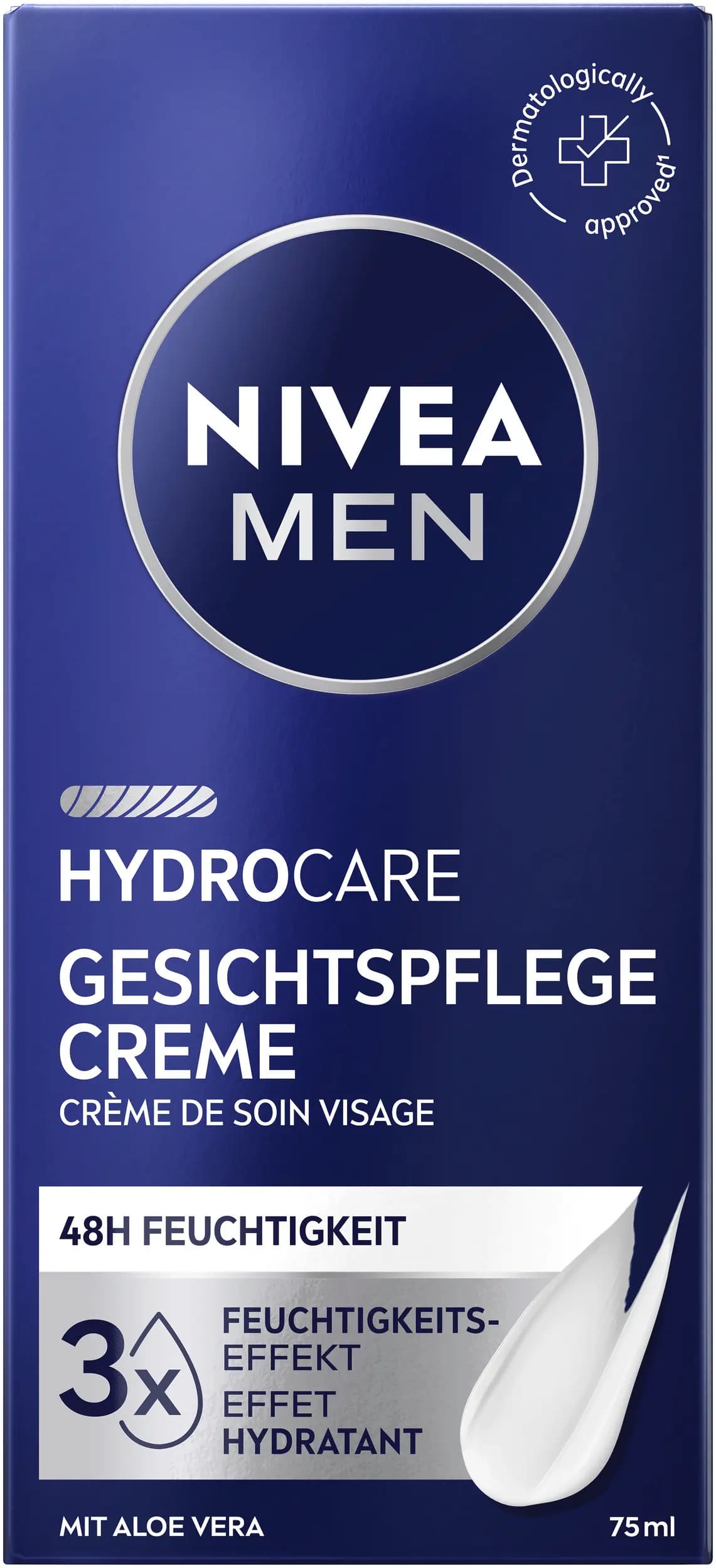 NIVEA MEN Hydrocare Gesichtspflege Creme, 75 ml – Dm