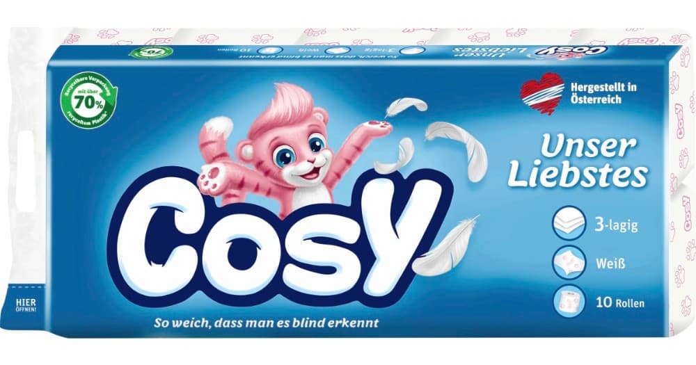Cosy Toilettenpapier, 10er Pkg. – Spar