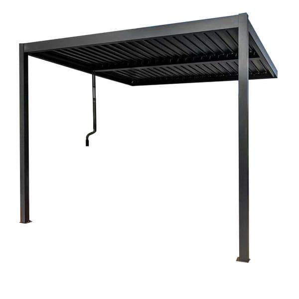 Bioklimatische-Wandpergola, 300x360x225 cm CHILLROI – Norma