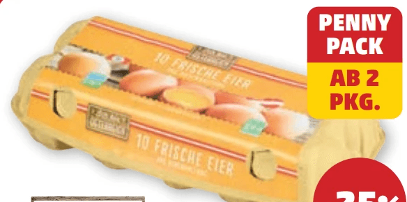 Frische Eier aus Bodenhaltung, 10 Stk. – Penny