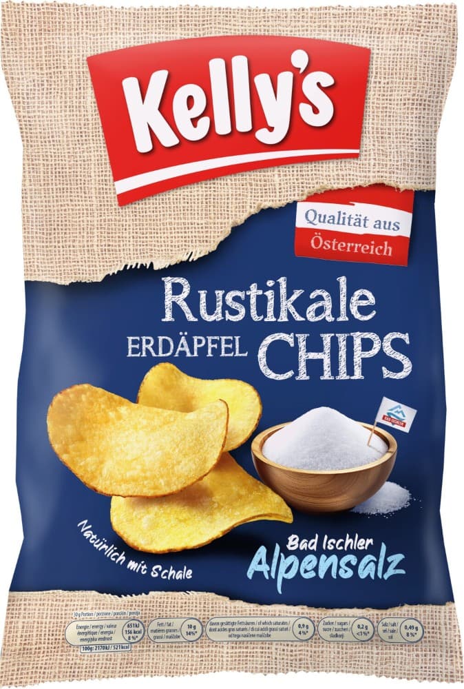 Rustikale Erdäpfel Chips, 110 g Kelly's – Lidl