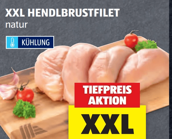 XXL Hendlbrustfilet, 1 kg – Hofer