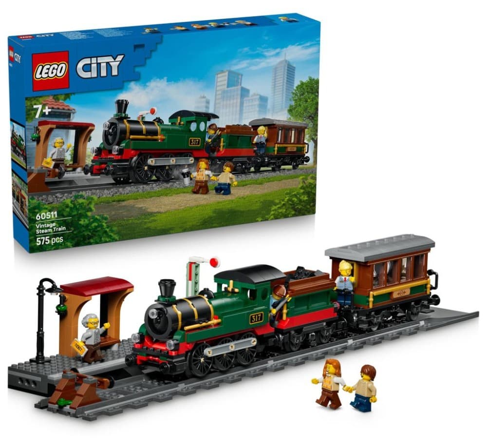 LEGO CITY 60511 Klassischer Dampfzug – Maximarkt