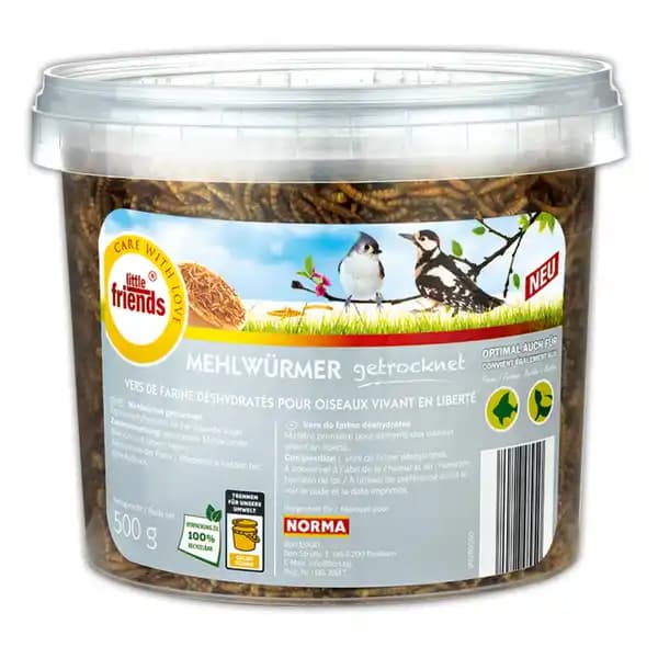 Mehlwürmer 500 g Little Friends Angebot bei Norma
