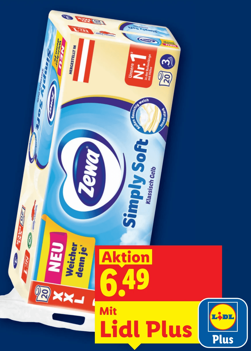 ZEWA Toilettenpapier, 20x 150 Blatt – Lidl