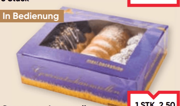 Gourmetschaumrollen, 3er-Box maxi.backstube – Maximarkt