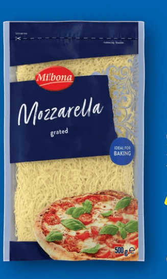 Mozzarella gerieben 500 g Milbona Angebot bei Lidl