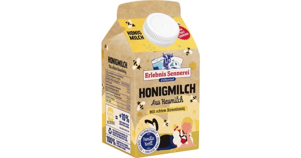 Erlebnissennerei Zillertal Kakao oder Honigmilch, 0,5 l – MPREIS