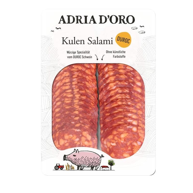 Adria D'Oro Duroc Kulen Salami oder Teesalami, 80 g Packung – Billa Plus