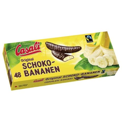 Casali Schoko-Bananen 48 Stück, 600 g Angebot bei Maximarkt