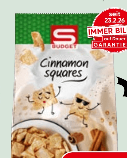 S-BUDGET Cinnamon Squares, 750 g – Spar