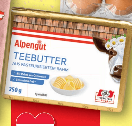 ALPENGUT Teebutter, Je 250 g – Lidl