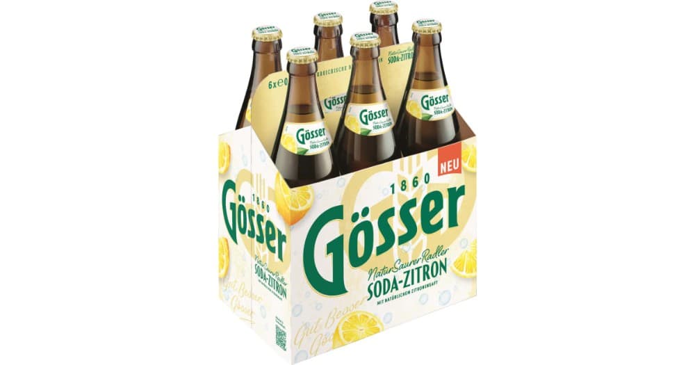Soda-Zitron Radler, 6 x 0.5 l Gösser – MPREIS