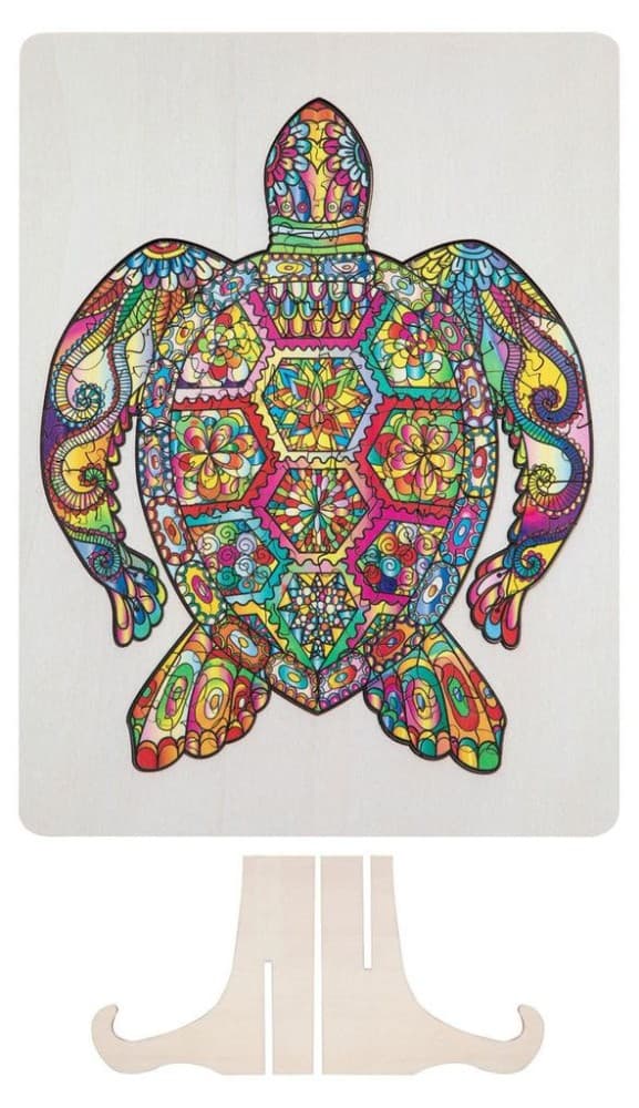 Tier-Holzpuzzle Schildkröte, 130 Teile Moxy – Norma