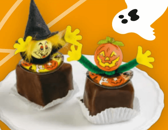 Halloween Punschwürfel orange oder Sacherwürfel – Billa Plus