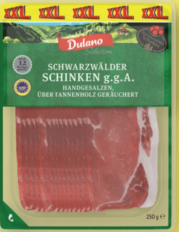 DULANO Schwarzwälder Schinken, 250 g – Lidl
