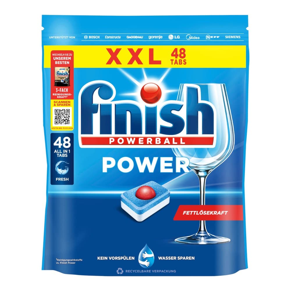 Finish XXL Tabs, Caps oder Power Pulver Angebot bei Maximarkt