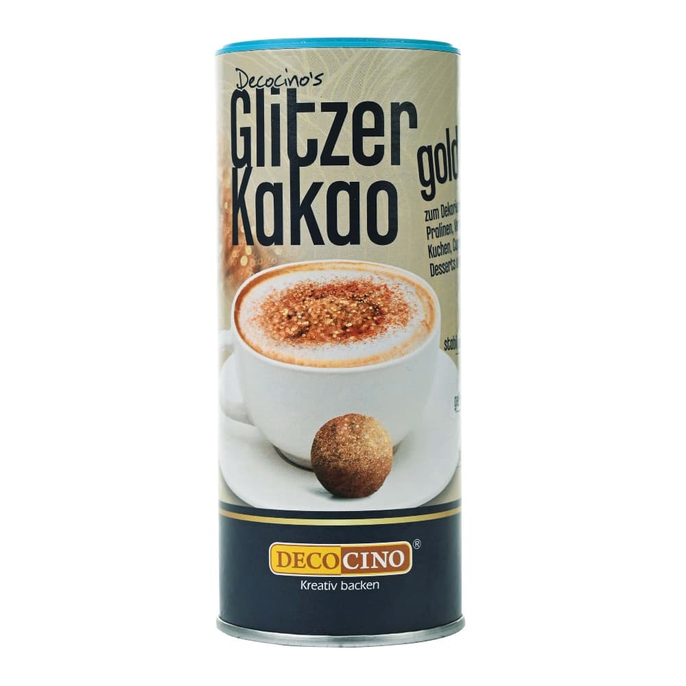 Decocino Glitzer Kakao gold, 100 g – Norma