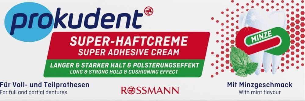 Prokudent Super-Haftcreme Neutral oder Minze, 40 g – Spar