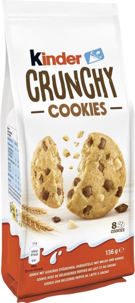 Tronky/Crispy/Crunchy Cookies, 90 g/136 g/170 g Kinder – Hofer