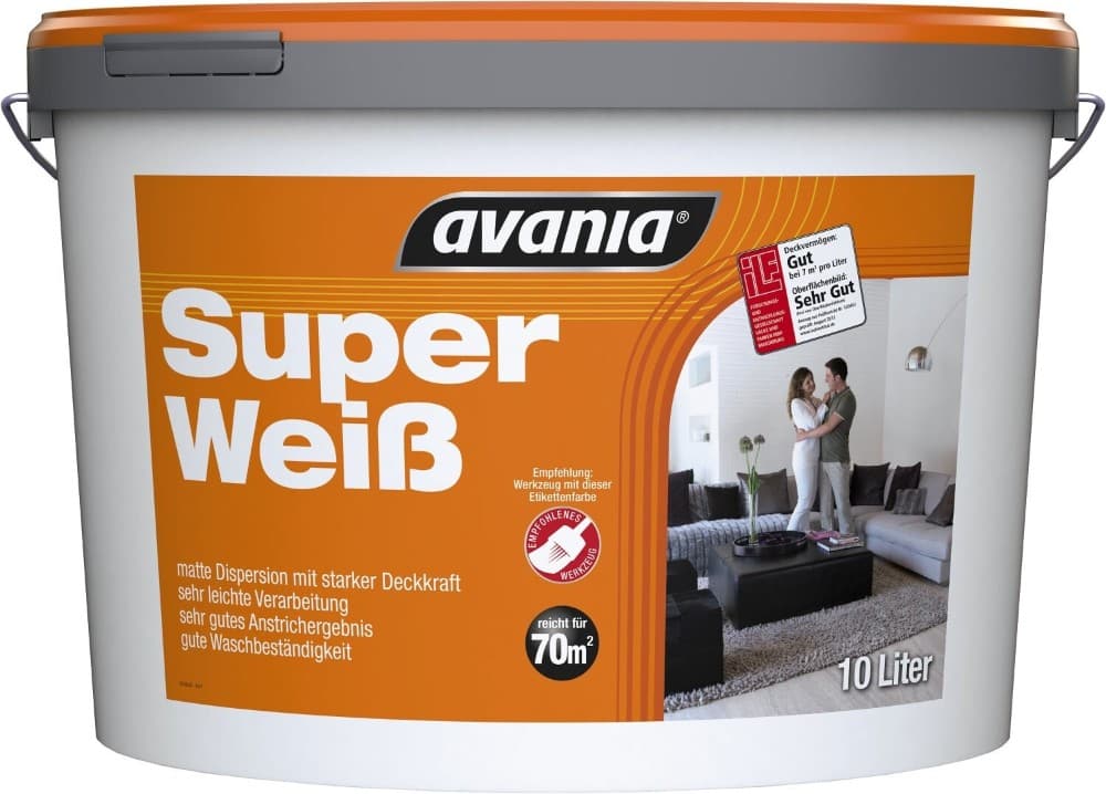 AVANIA Superweiß, 10 l – Lagerhaus