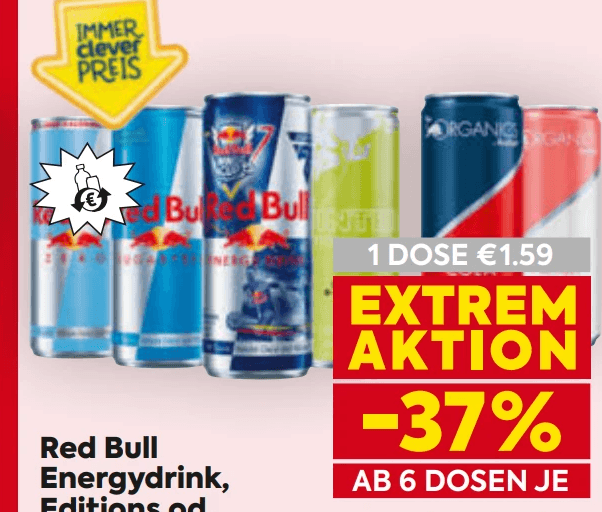 Red Bull Energydrink, 0,25/0,33 l – Billa