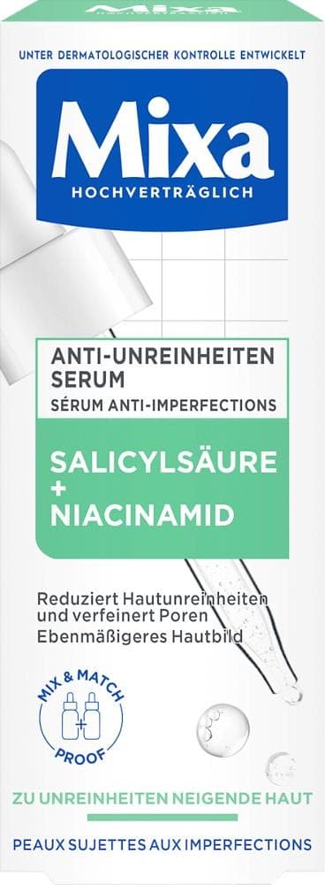 Mixa Anti-Unreinheiten Serum Salicylsäure + Niacinamid, 30 ml – Bipa