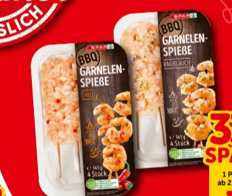 SPAR BBQ Garnelenspieße, 145-g-Packung – Interspar