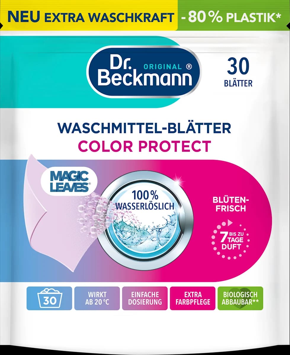 Dr. Beckmann Waschmittelblätter 30 Stück Angebot bei Bipa