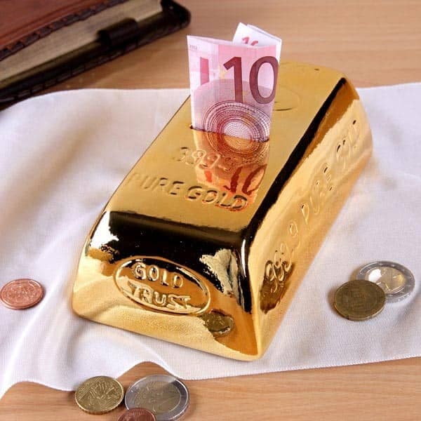 Spardose Goldbarren – Müller