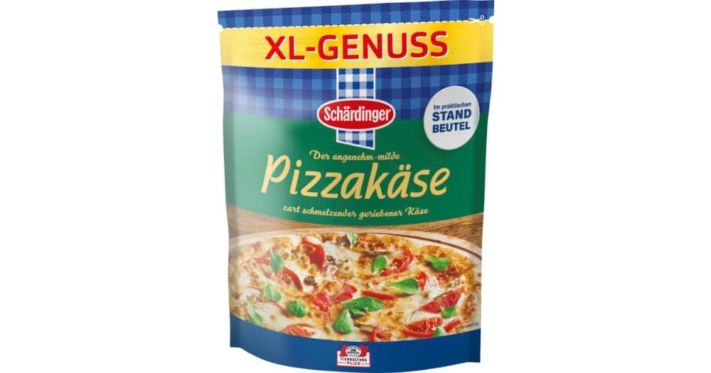 Schärdinger Pizzakäse gerieben, Mozzarella gerieben oder Pizzamix gerieben, 200 g – Maximarkt