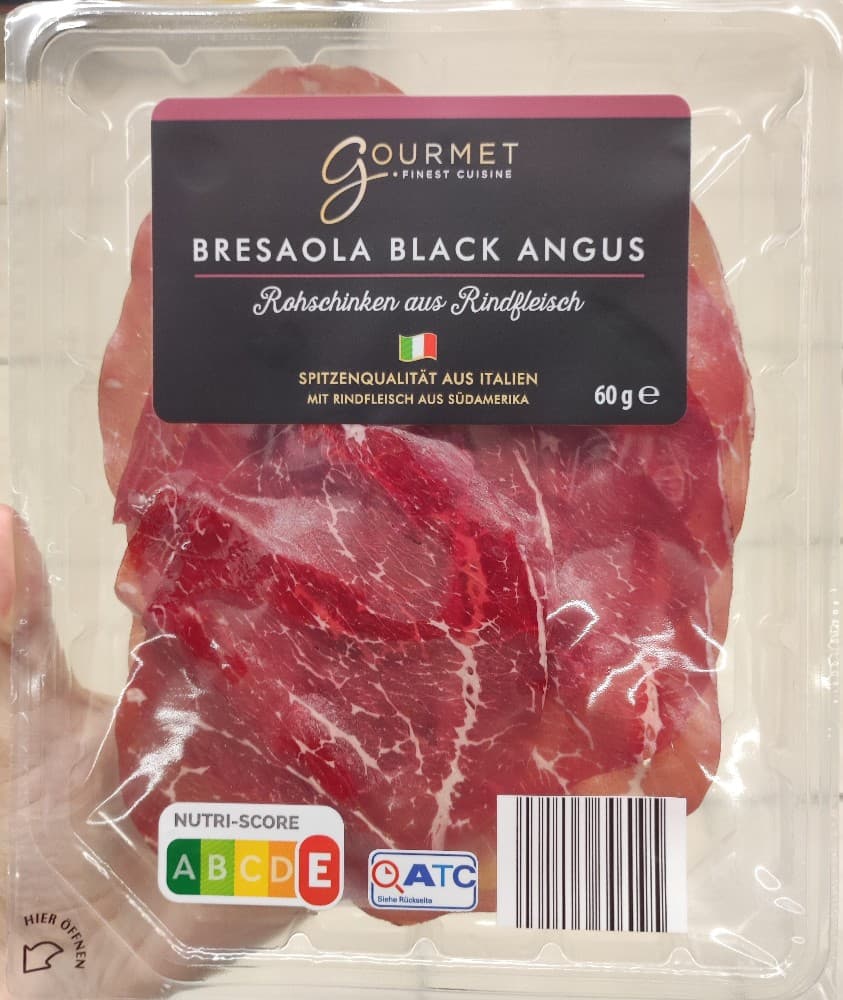 Gourmet Finest Cuisine Bresaola Black Angus, 60 g – Hofer