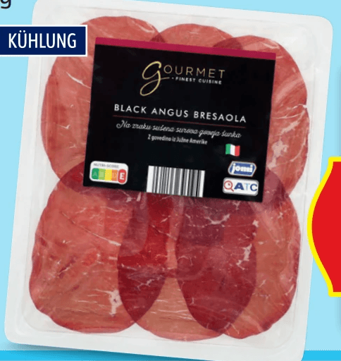 Bresaola Black Angus, 60 g – Hofer