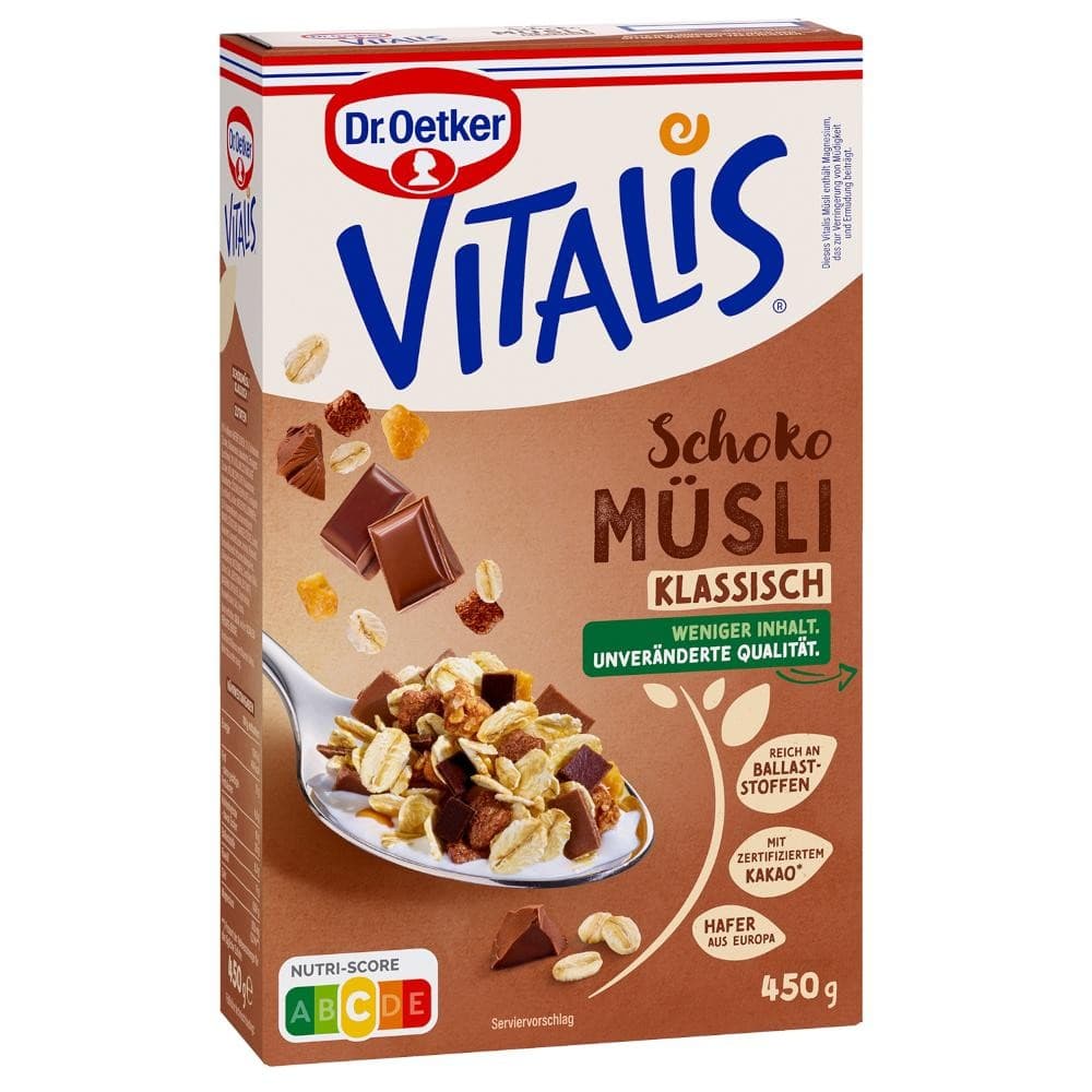 Vitalis Müsli, 450 g/600 g Dr. Oetker – Penny