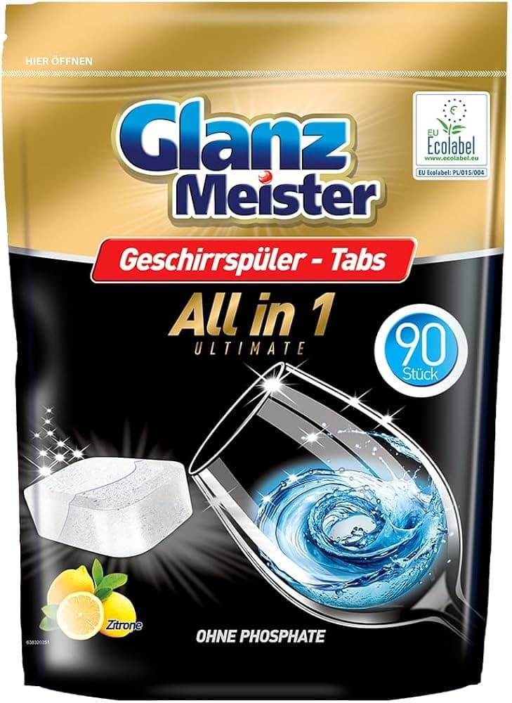 Geschirrspültabs ALL-IN-1, 90er Pack Glanz Meister – Norma