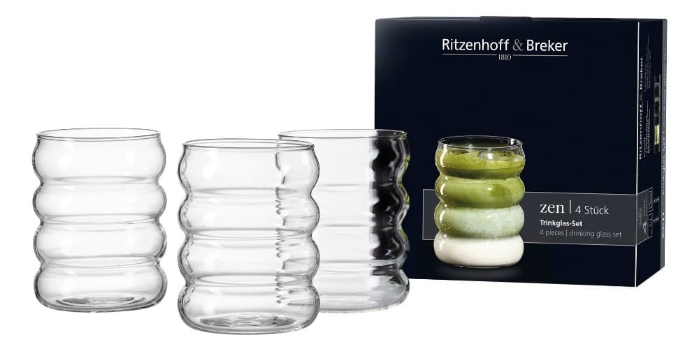 Trinkgläser Serie ZEN, 4 Trinkgläser 300 ml – Müller