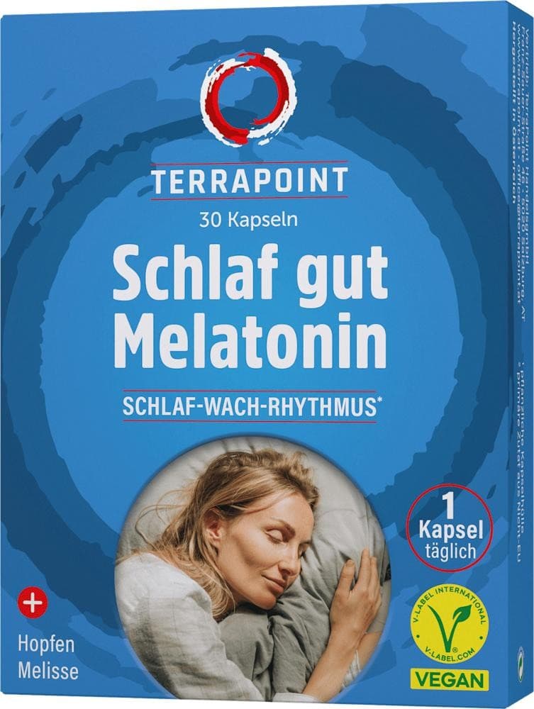 TERRAPOINT Schlaf gut Melatonin Kapseln, 30 Stk. – Dm