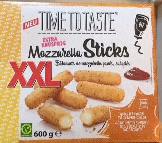 Mozzarella Sticks XXL, 600 g TIME TO TASTE – Norma