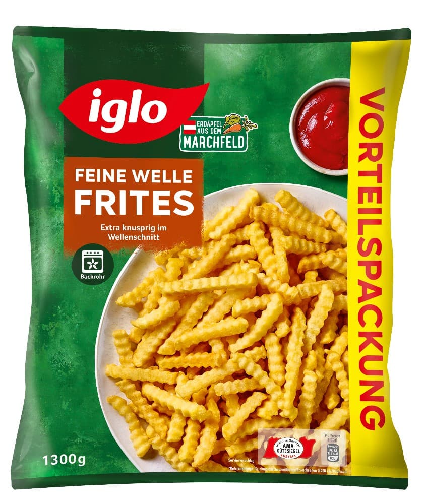 Kroketten oder Feine Welle Frites, 600 g Iglo – Lidl