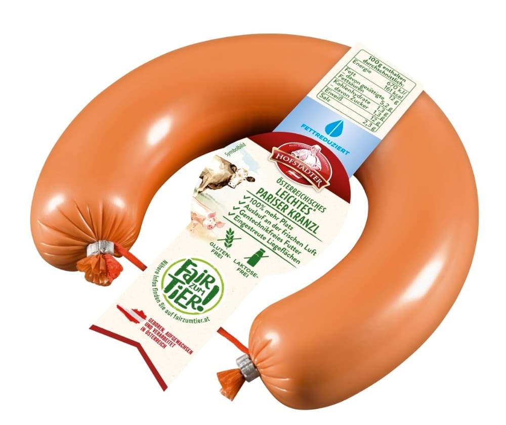 Hofstädter Fair zum Tier Leichtes Pariser Kranzl, 340 g Stück – Billa Plus