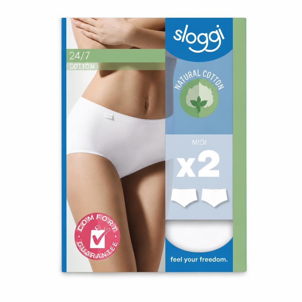 Sloggi Damen Midi Slip, 2 Stück – Billa Plus