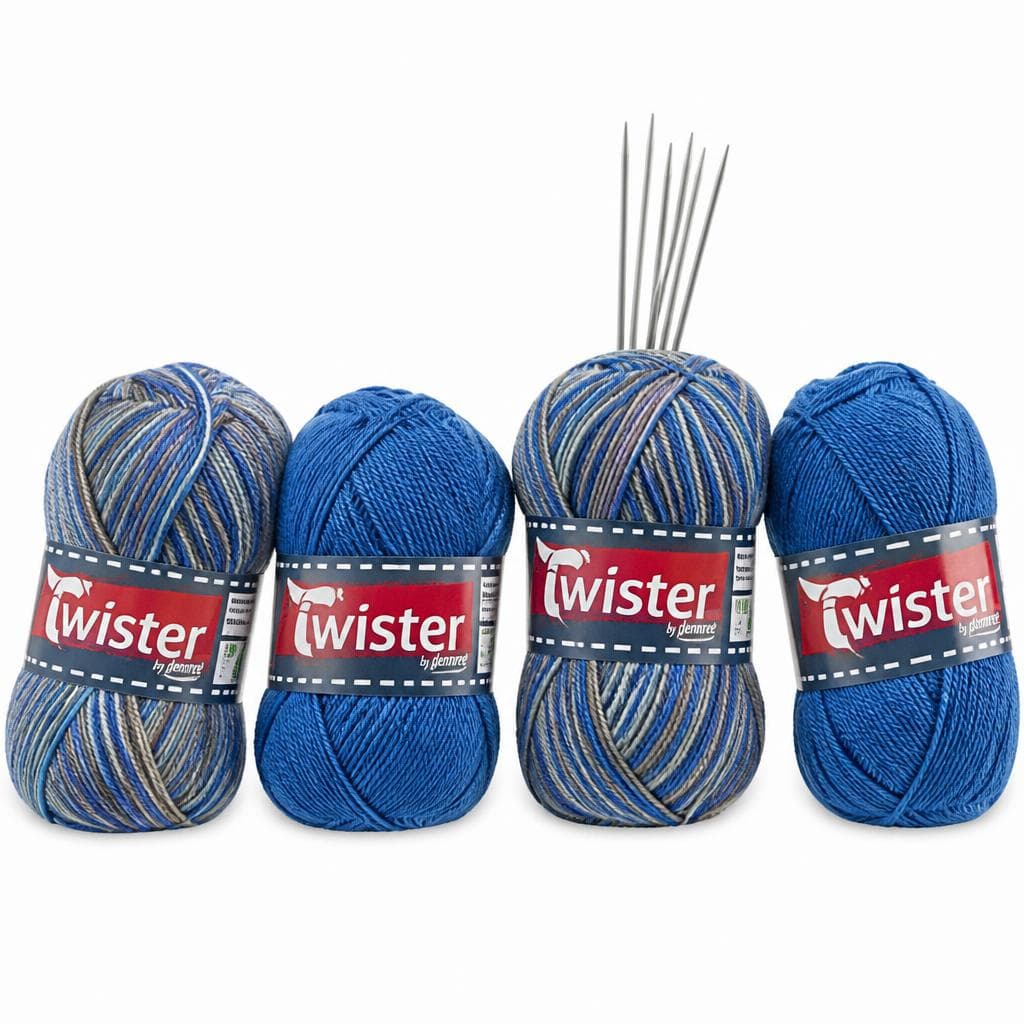 Strick-Set Socken "Twister", 200 g – Norma